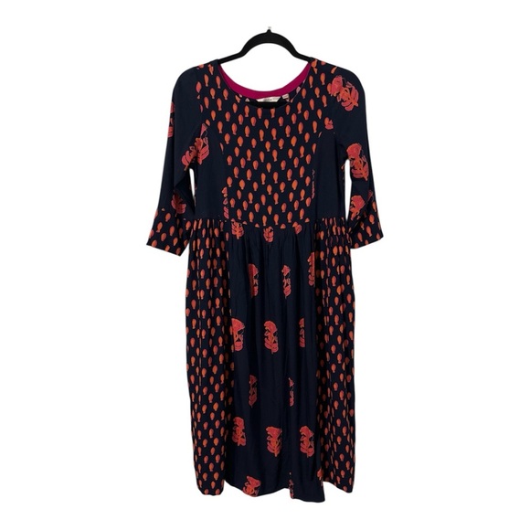 Max Dress Women’s Medíum Blue Multi Pockets Bohemian Made In India - Picture 1 of 14